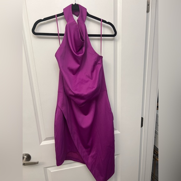 Elliatt Camo Dress in Fuschia | Size Large - Picture 6 of 7